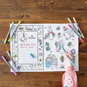 Color In Jemima Puddle-Duck™ Set de table Cadeau créatif pour enfants 3