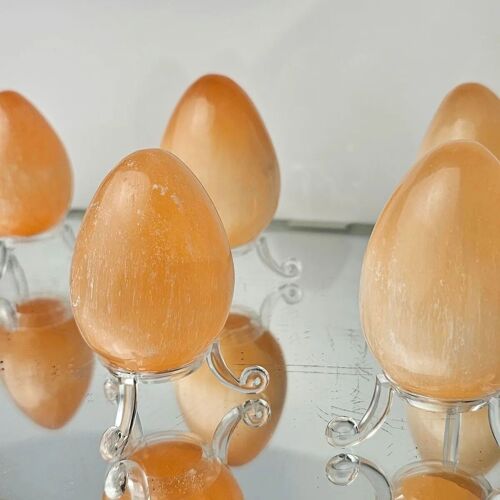 Orange Selenite Crystal Egg