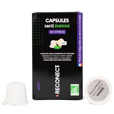 Capsules Maté Energie - No Stress - Boite de 10 capsules