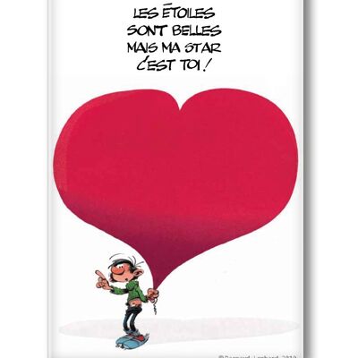 GASTON LAGAFFE THE STARS ARE BEAUTIFUL MAGNET