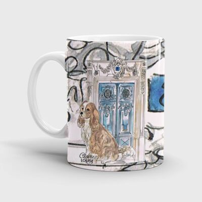 A casa con la tazza in ceramica King Charles Cavalier