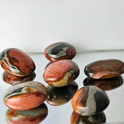 Palmstones en cristal de jaspe polychrome 1KG