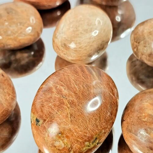 Peach Moonstone Crystal Palmstones 1KG Batch