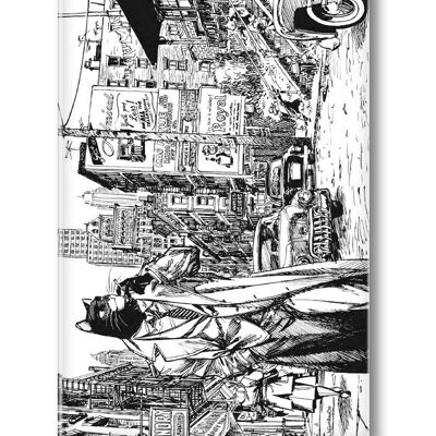 MAGNETE BLACKSAD BIANCO E NERO