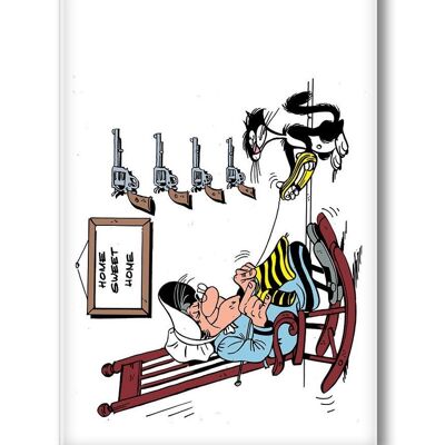 Lucky luke home sweet home magnet