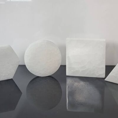 Forma de cristal de selenita/placas