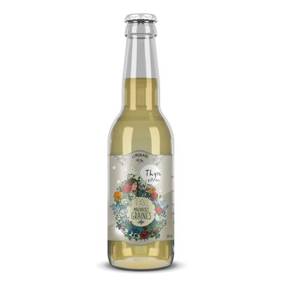 Schlechte Zitronenthymiansamen. Bio und Nature & Progrès Limonade 33cl