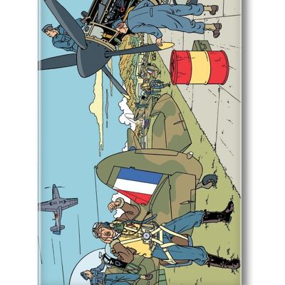 BLAKE AND MORTIMER ATTACK ON TARMAC MAGNET