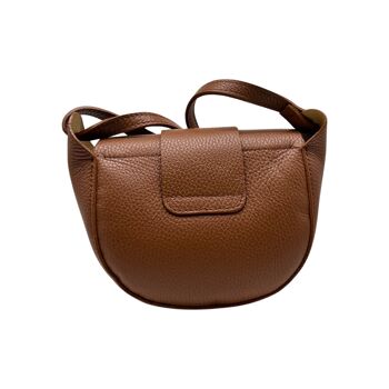 SAC BANDOULIERE CUIR GRAINE MARGOT CAMEL 3