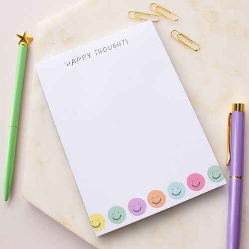 A6 Happy Thoughts Notepad