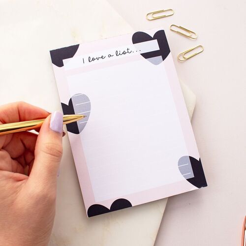 I Love a List A6 Desk Pad