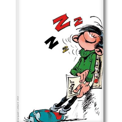 GASTON LAGAFFE ZZZZ ... URGENT MAGNET