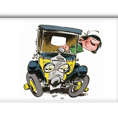 Gaston lagaffe voiture magnet