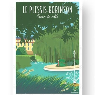 Poster Le Plessis-Robinson - heart of town