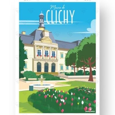 Poster Clichy - Town Hall
