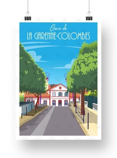 Affiche La Garenne-Colombes - Gare