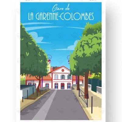 Poster La Garenne-Colombes - Stazione ferroviaria