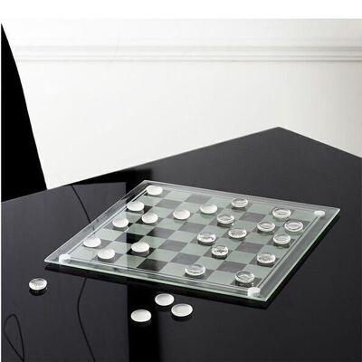 Glass checkers game