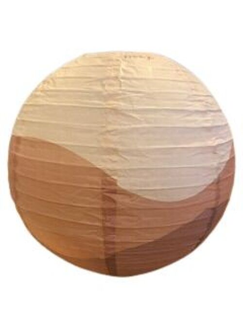 Rice paper lampshade sand colour