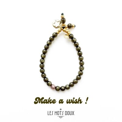 Bracelet “Make a wish” : kaki