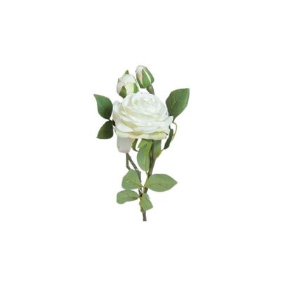 Rose artificielle Crème 47 cm