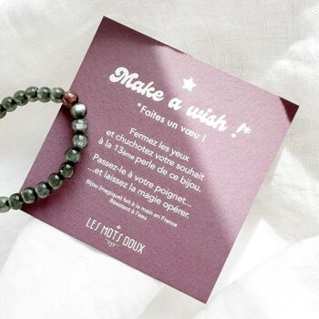 Bracelet “Make a wish” : Vert de gris 4