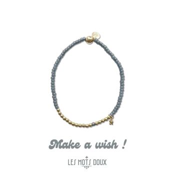 Bracelet “Make a wish” : bleu 1