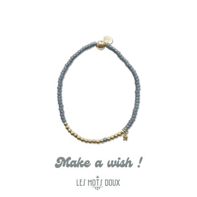 “Make a wish” bracelet: blue