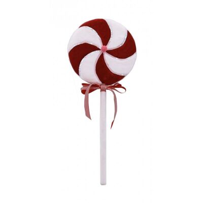 Red and White Lollipop Lollipop ø28cm H 64cm