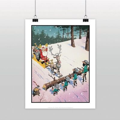 Affiche braquage pere noel dalton