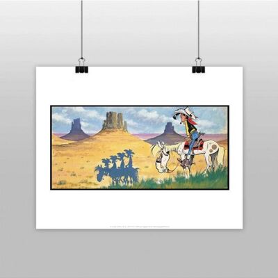 CARTEL DE SOMBRAS DE DALTON LUCKY LUKE
