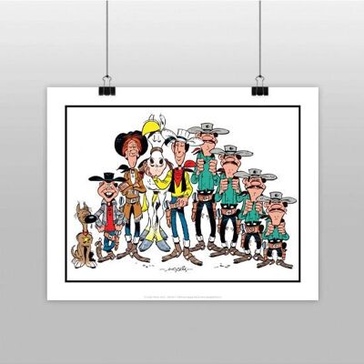 Affiche personnages lucky luke
