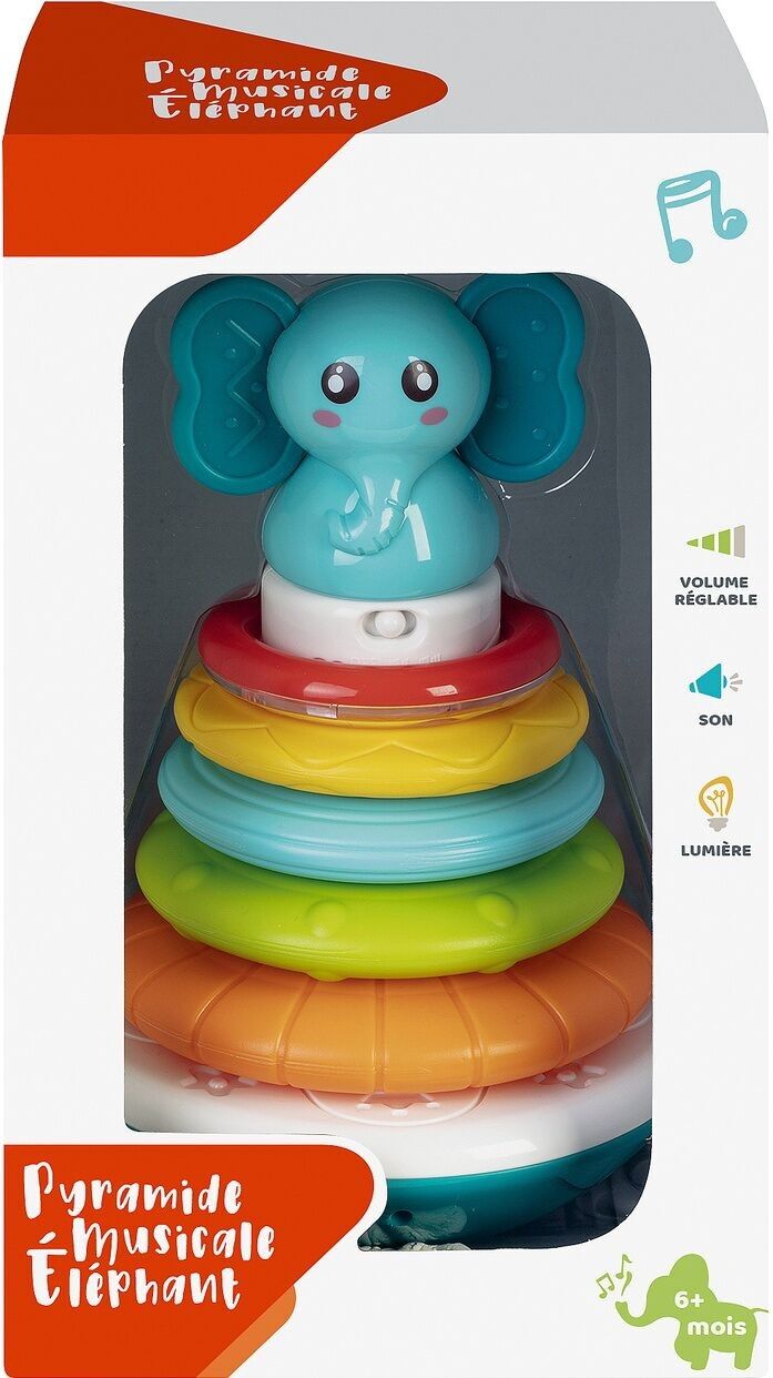 Pirámide musical de elefantes
