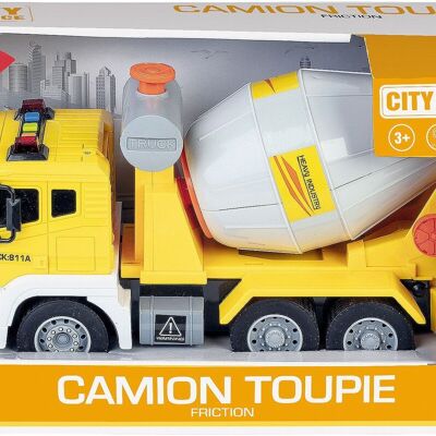 Camion Toupie 1/12ème Friction Son et Lumière