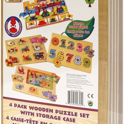 Casier 4 Puzzles en Bois