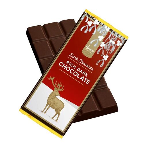 Festive Stag Dark Chocolate Bar