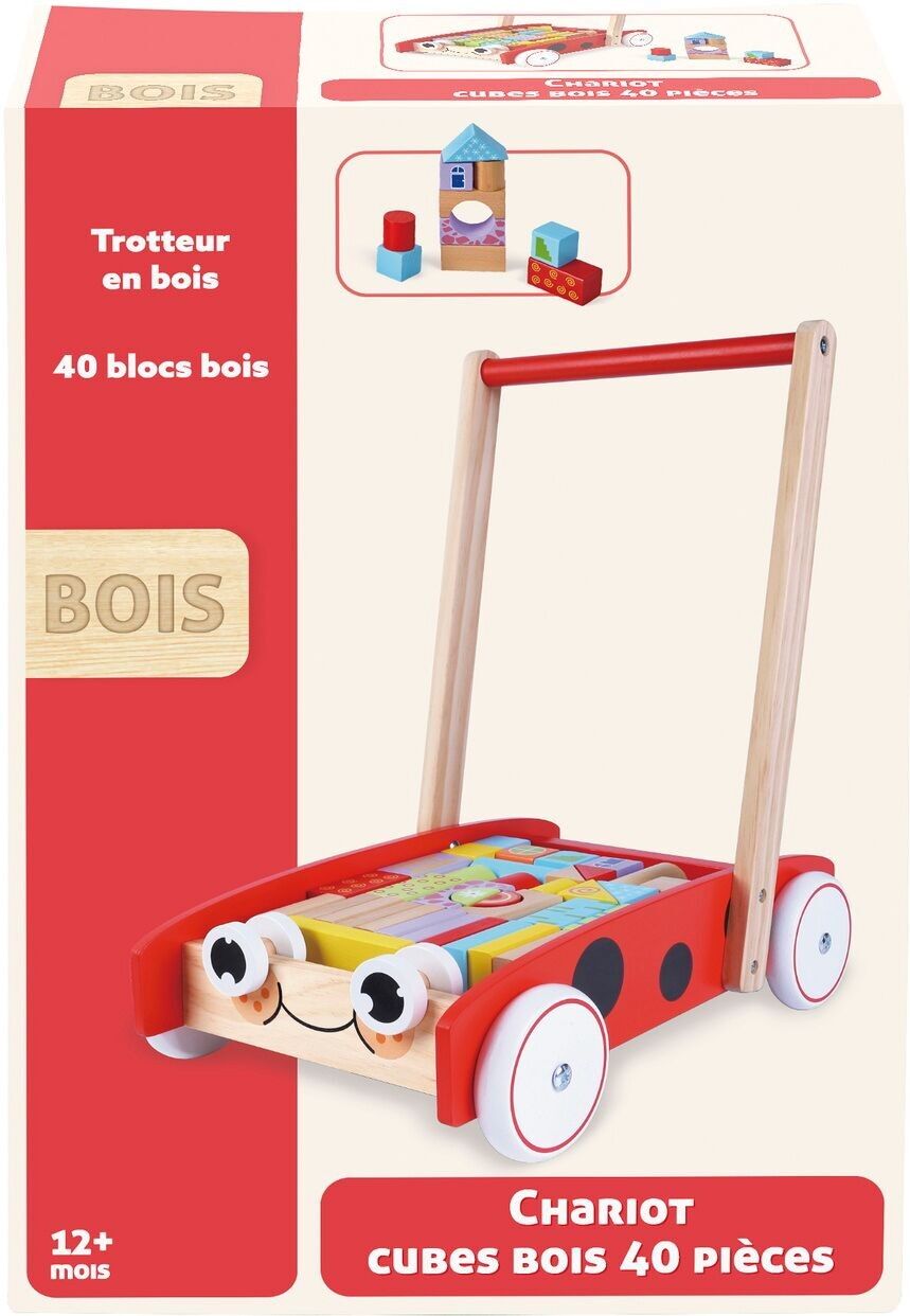 40 Würfelwagen aus Holz