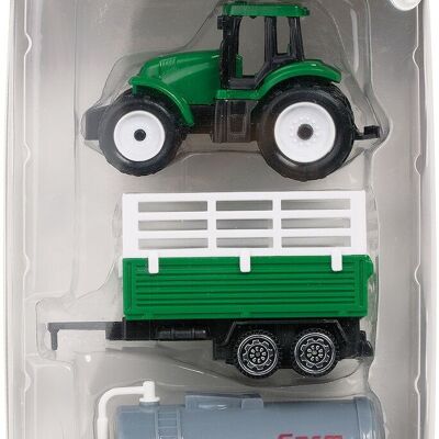 Traktor mit 2 Anhängern – Zufälliges Modell