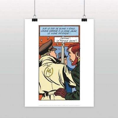 POSTER BLAKE E MORTIMER HANNO DANNATO IL MARCHIO GIALLO