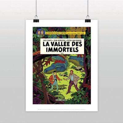 CARTEL DE BLAKE Y MORTIMER VALLE DE LOS INMORTALES VOLUMEN 2