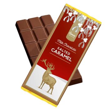 Barre de chocolat au lait au caramel salé Festive Stag