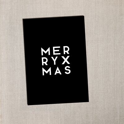 Postcard Merry X-Mas