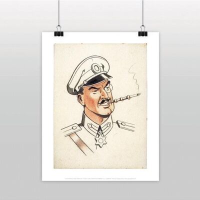 BLAKE E MORTIMER OLRIK SKETCH POSTER