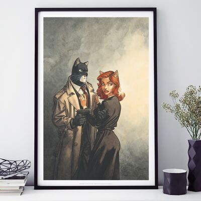 Póster Pareja Blacksad 60 cm por 40 cm