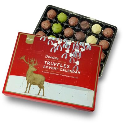 Calendrier de l'Avent assorti de chocolats pour cerf festif