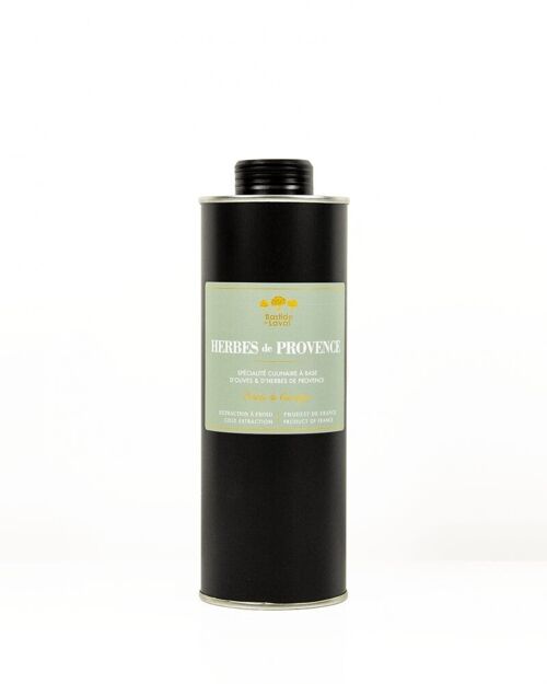 Huile d'olive Herbes de Provence 50cl bidon- France/aromatisée
