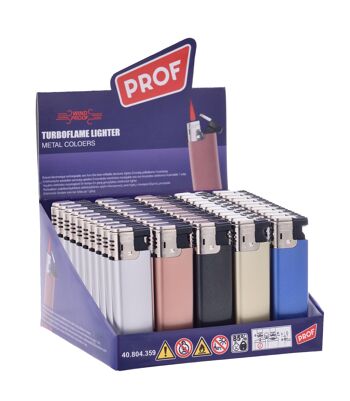 Briquet turbo finition métal 1