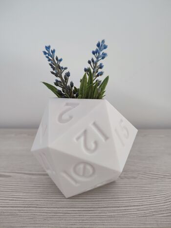 Pot de fleurs en forme de dés gamer D20 - Décoration maison et jardin 6