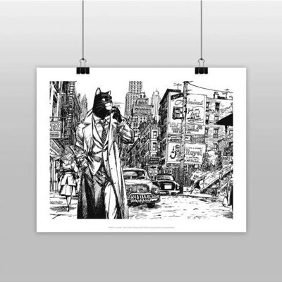 BLACKSAD Poster in bianco e nero