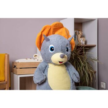 Peluche géante Dinosaure 100cm - Keops le Triceratops - Made in France 7